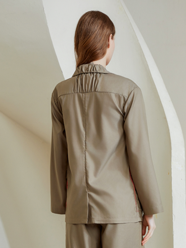 LONG CREPE BLAZER