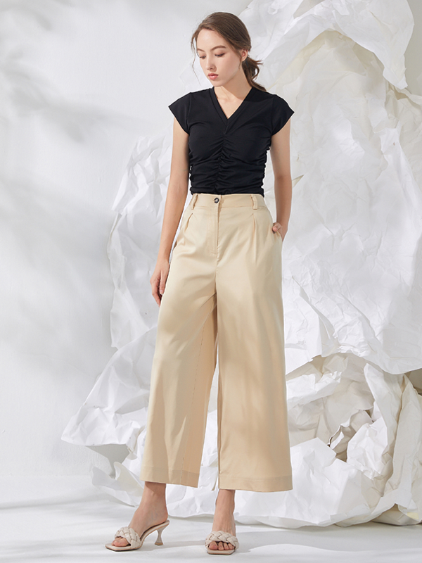 Final Pieces - JERSEY RUCHED TOP
