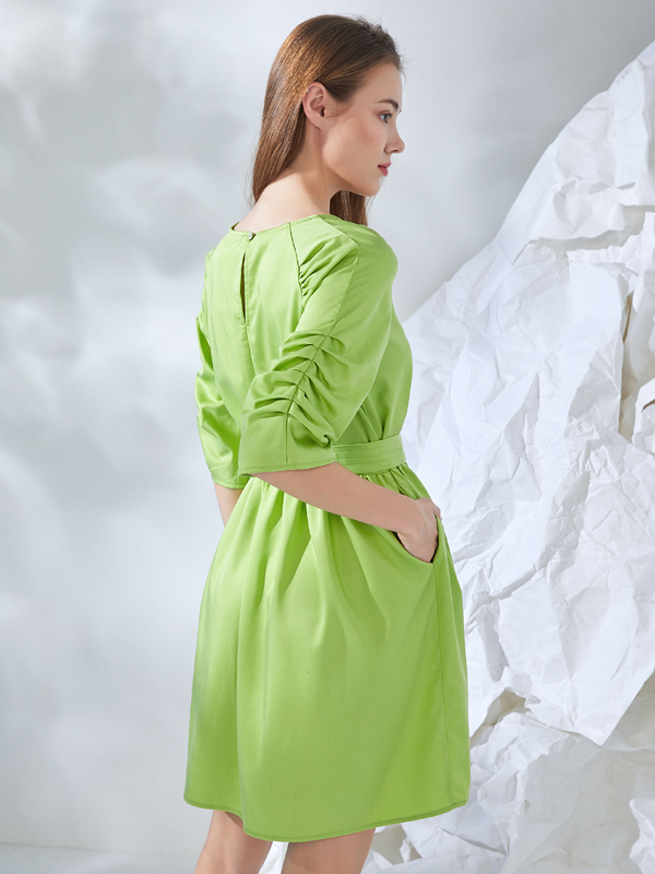 Final Pieces - GATHERED SLEEVE DRESS