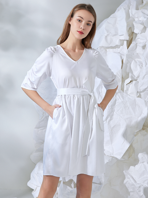 Final Pieces - GATHERED SLEEVE DRESS