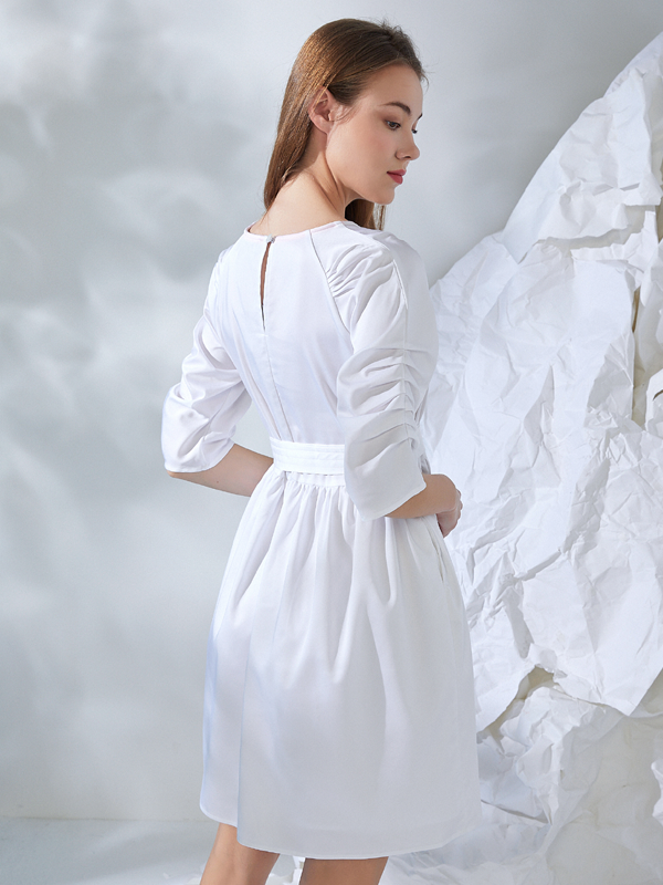 Final Pieces - GATHERED SLEEVE DRESS