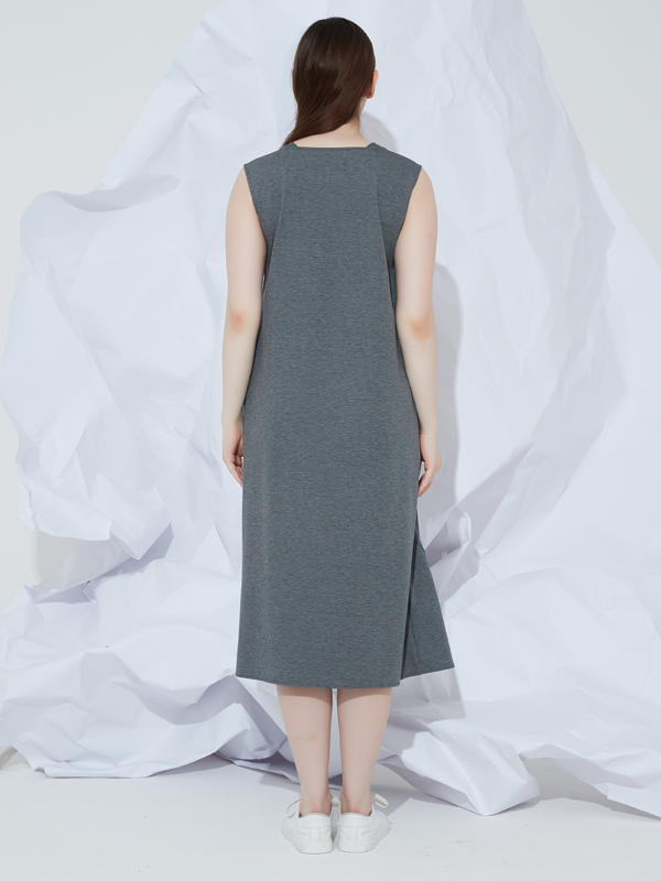 Final Pieces - JERSEY V-NECK DRAPE DRESS