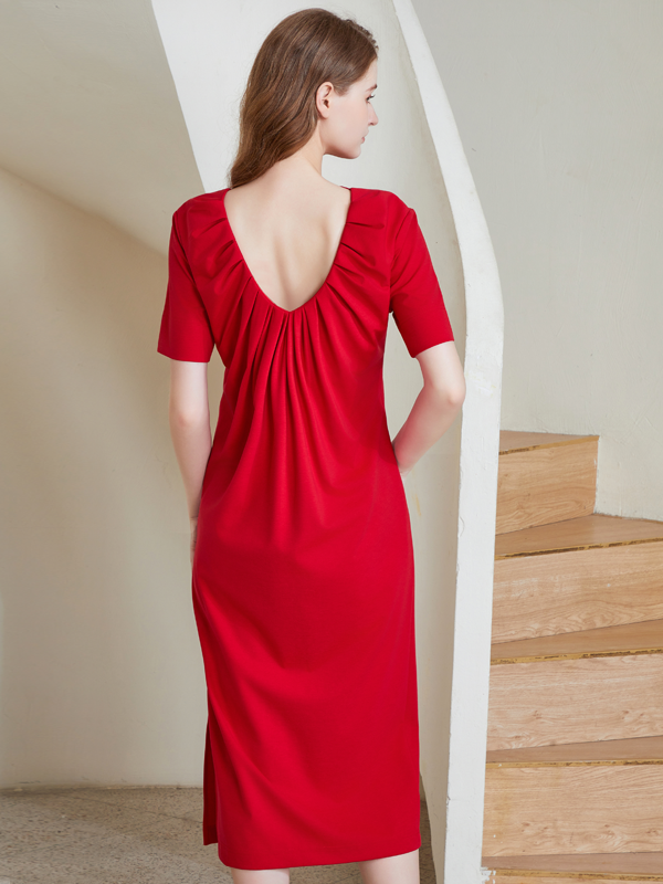 JERSEY U-BACK DRESS
