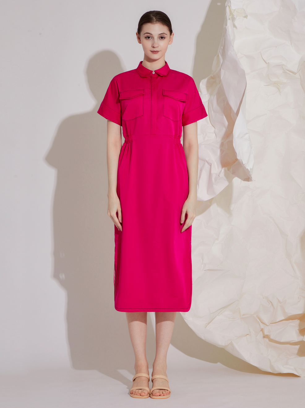 TENCEL MIDI DRESS