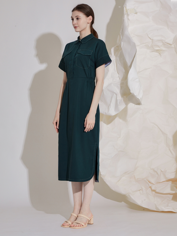 TENCEL MIDI DRESS