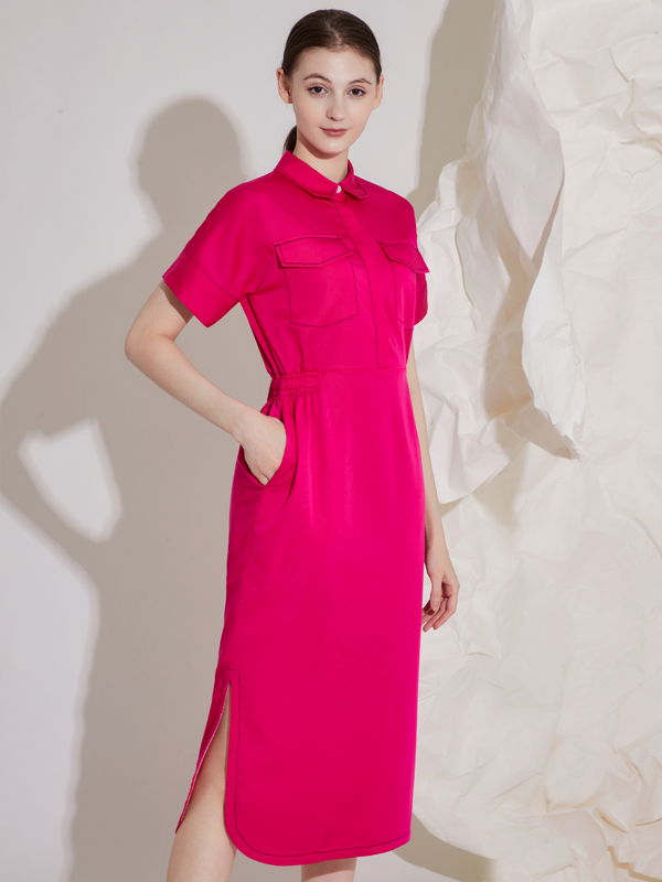 TENCEL MIDI DRESS