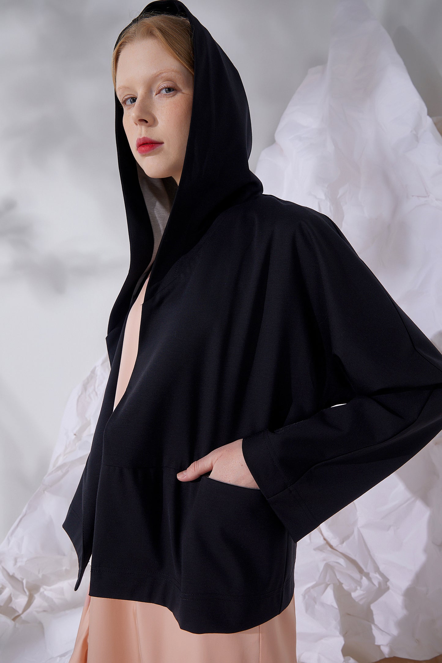 JERSEY BLEND HOODIE JACKET