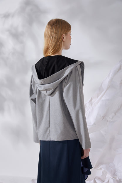 JERSEY BLEND HOODIE JACKET