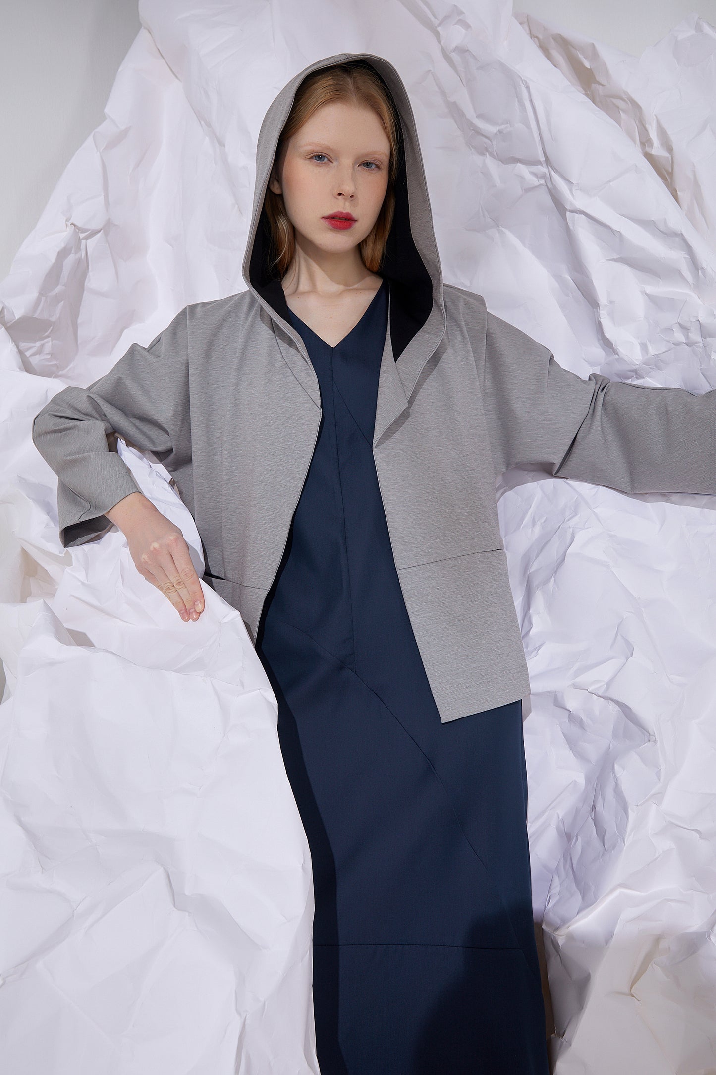 JERSEY BLEND HOODIE JACKET