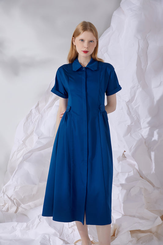 SEAMLESS SLEEVE MIDI DRESS