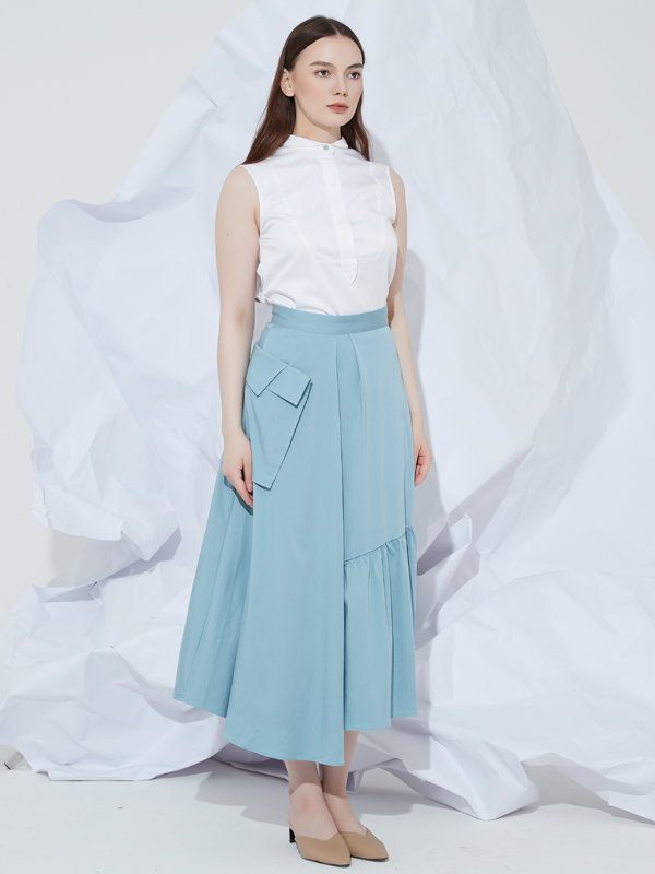 Final Pieces - LYOCELL POCKET SKIRT