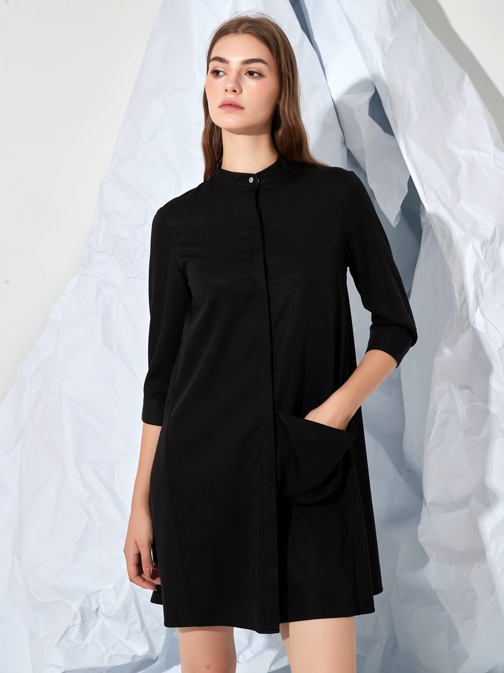 COLLAR SHIRT DRESS