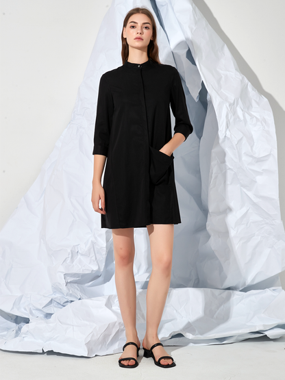 COLLAR SHIRT DRESS