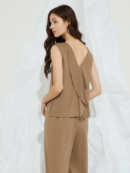 JERSEY OPEN BACK JUMPSUIT