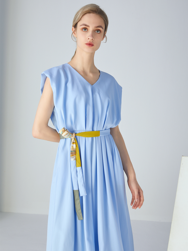 Final Pieces - MULTICOLOR BELTED DRESS