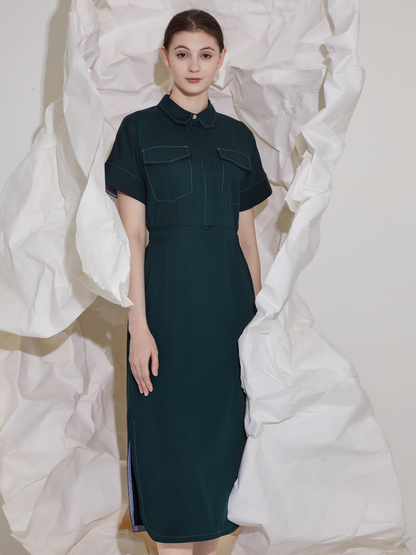 TENCEL MIDI DRESS