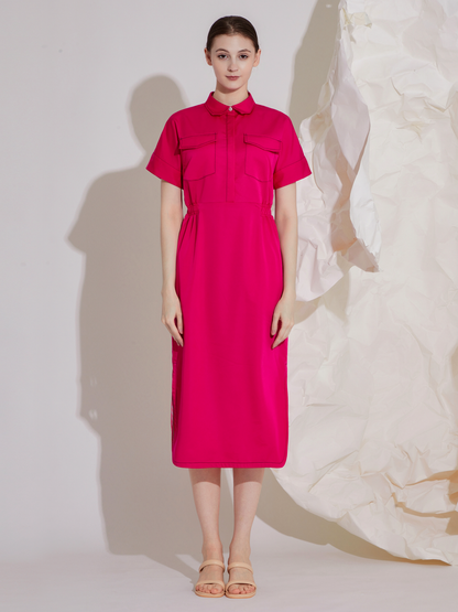 TENCEL MIDI DRESS