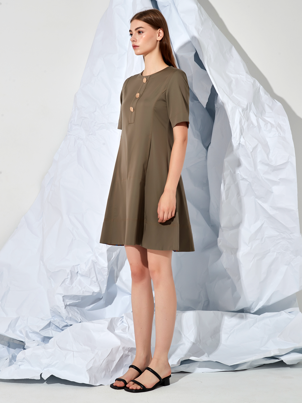 FLARED MINI DRESS