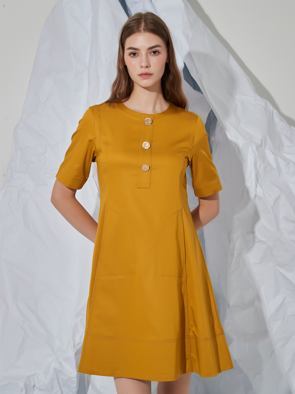 FLARED MINI DRESS
