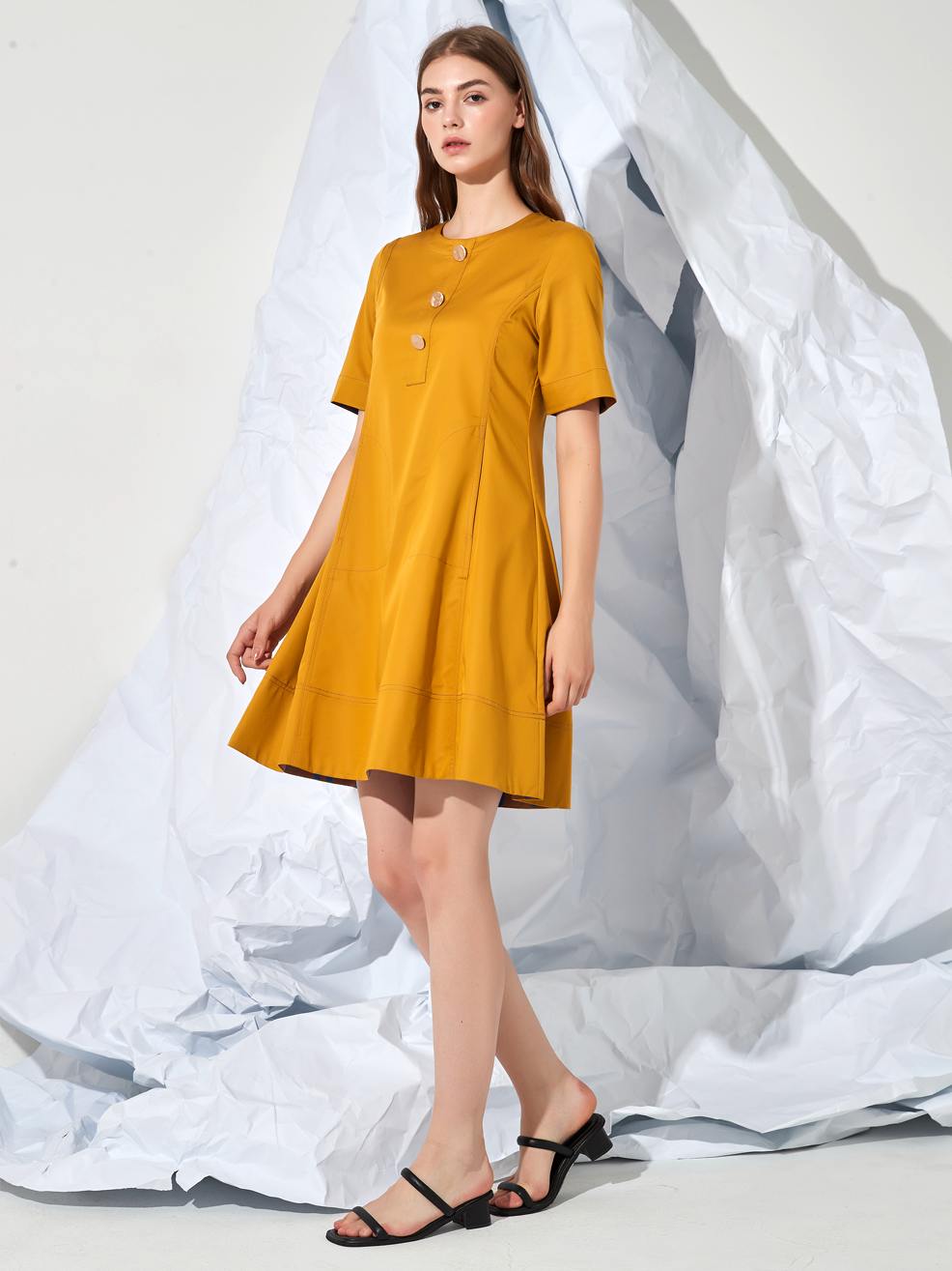 FLARED MINI DRESS