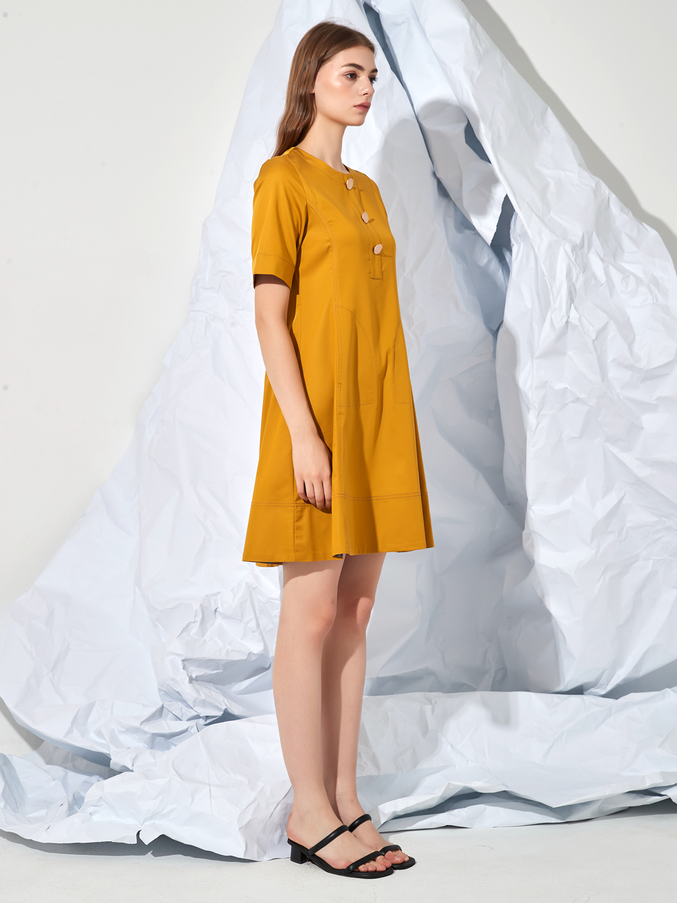 FLARED MINI DRESS