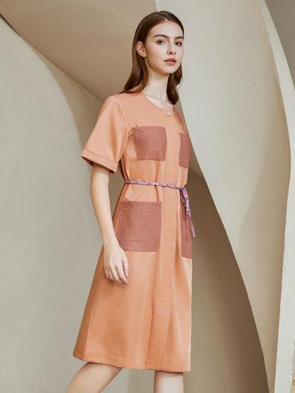 BODICE POCKET MIDI DRESS