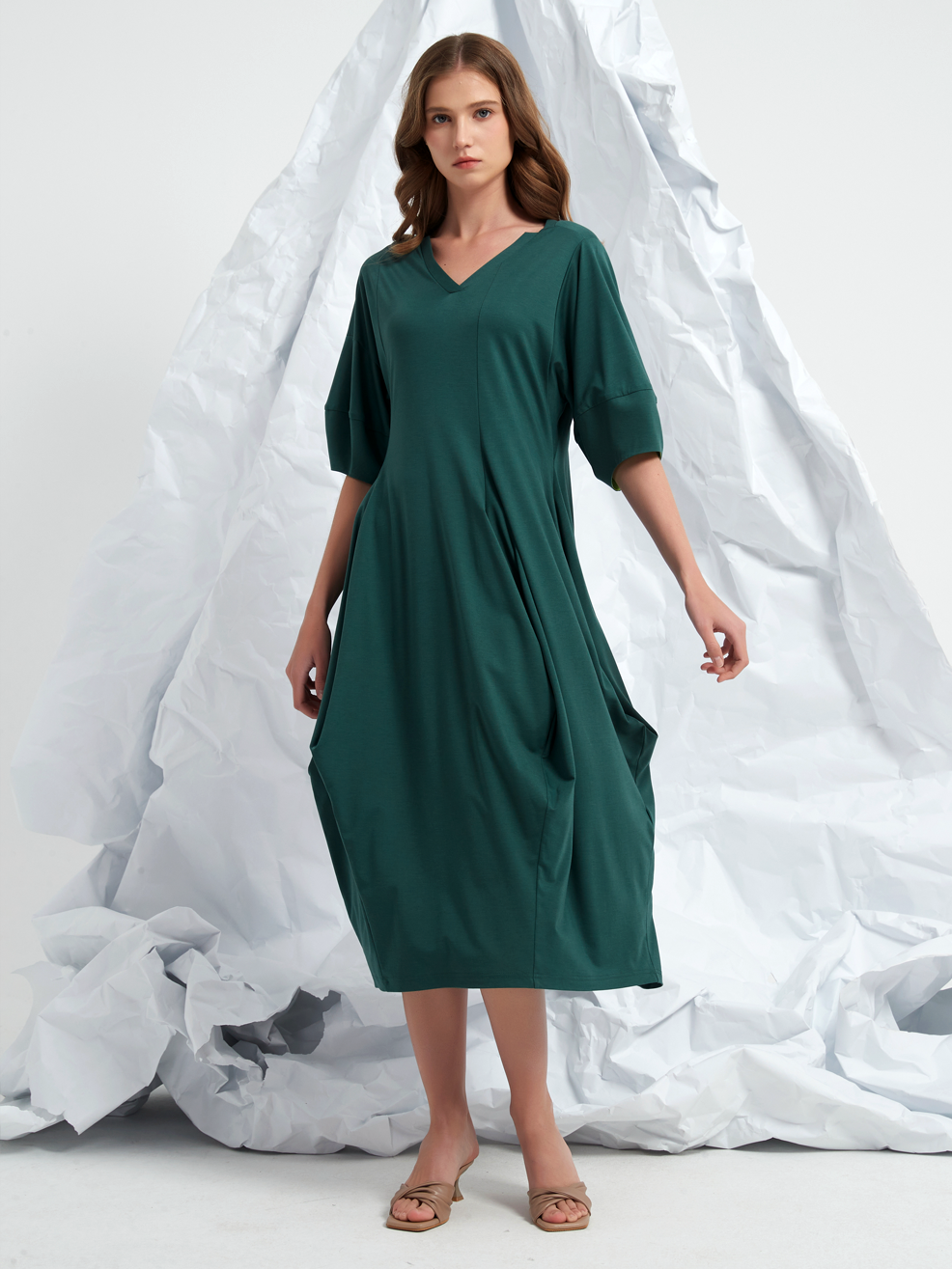 JESERY PEPLUM MAXI DRESS