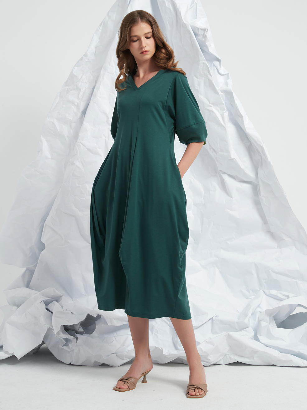 JESERY PEPLUM MAXI DRESS