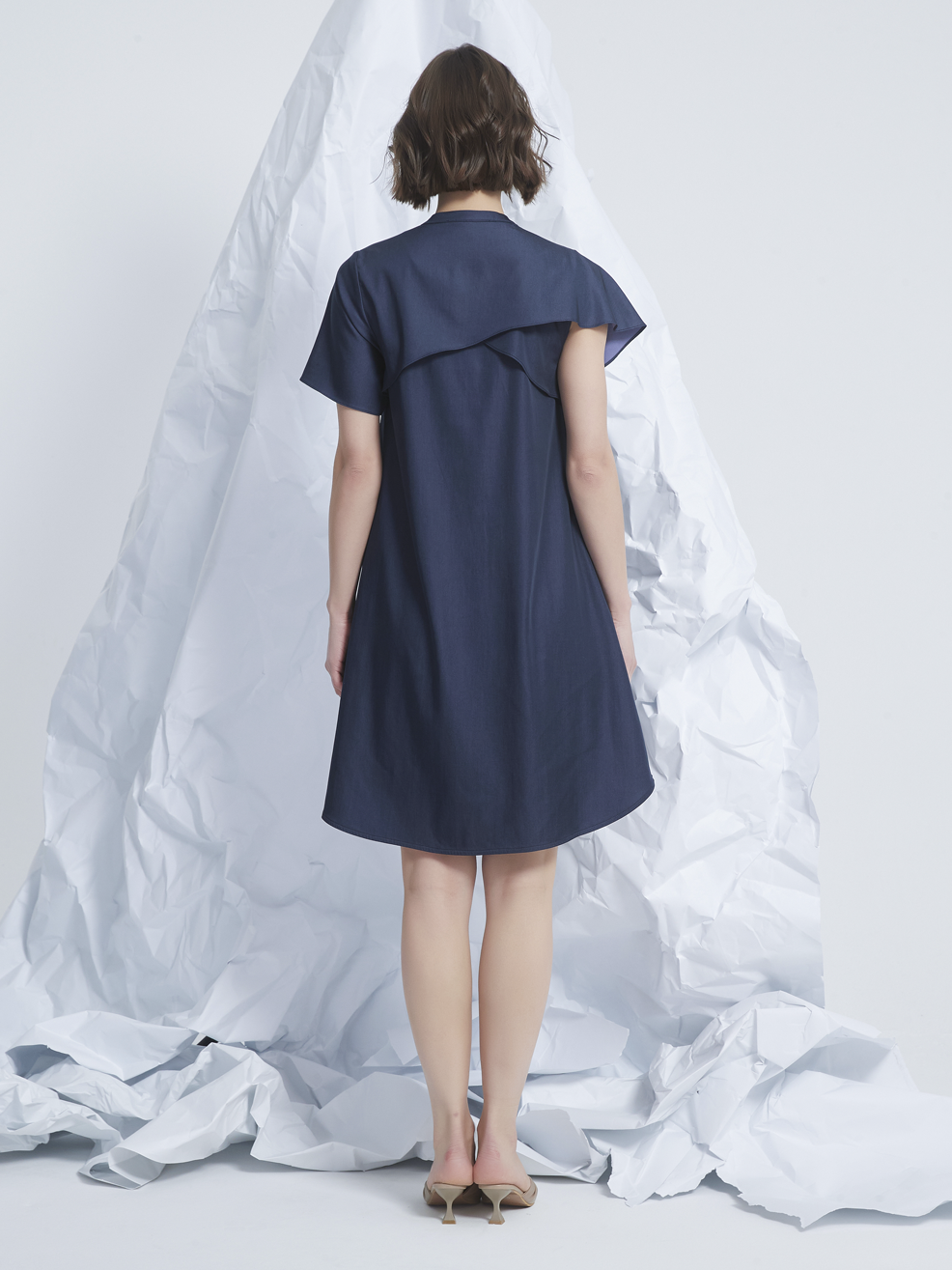 ASYMMETRIC SHIRT DRESS