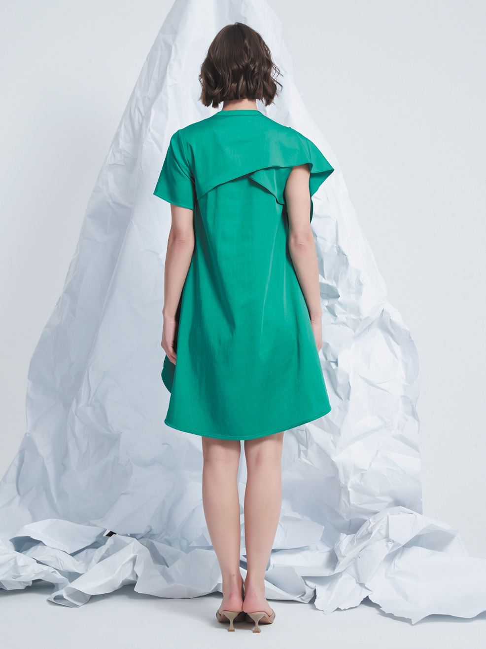 ASYMMETRIC SHIRT DRESS