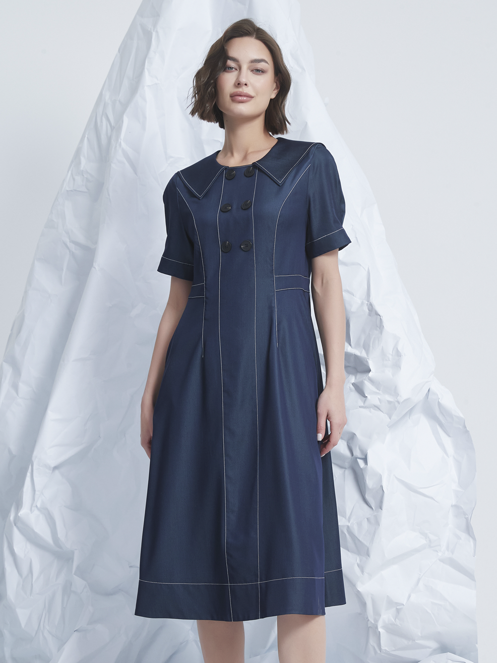 STITCH MIDI DRESS