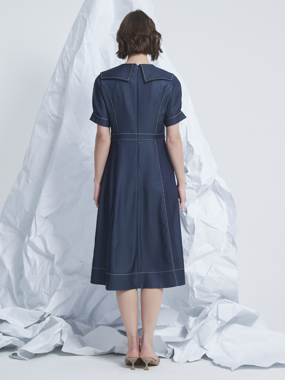 STITCH MIDI DRESS