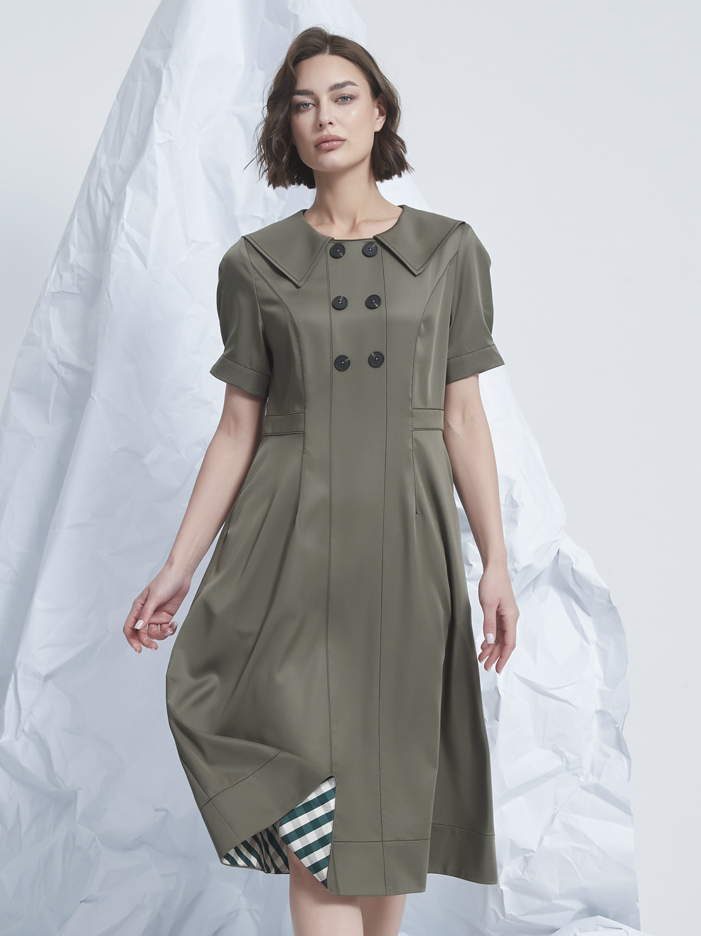 STITCH MIDI DRESS