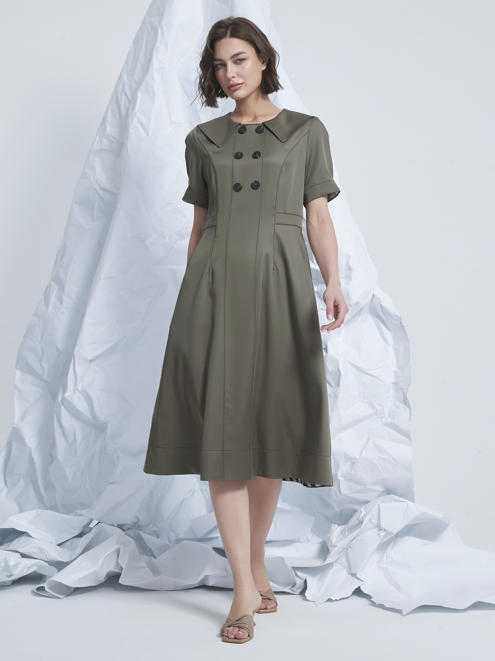 STITCH MIDI DRESS