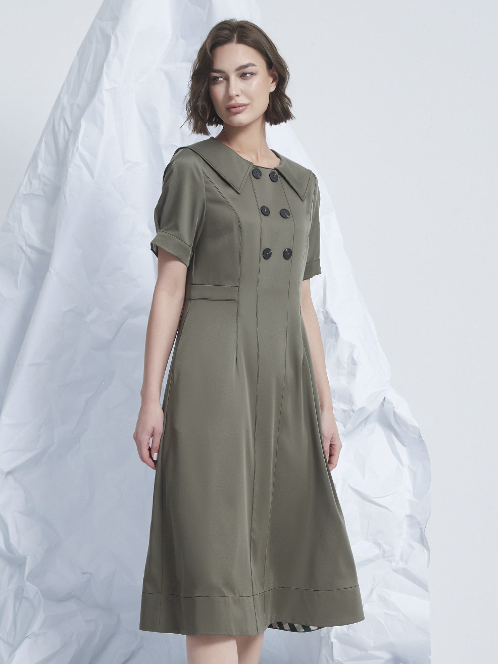 STITCH MIDI DRESS