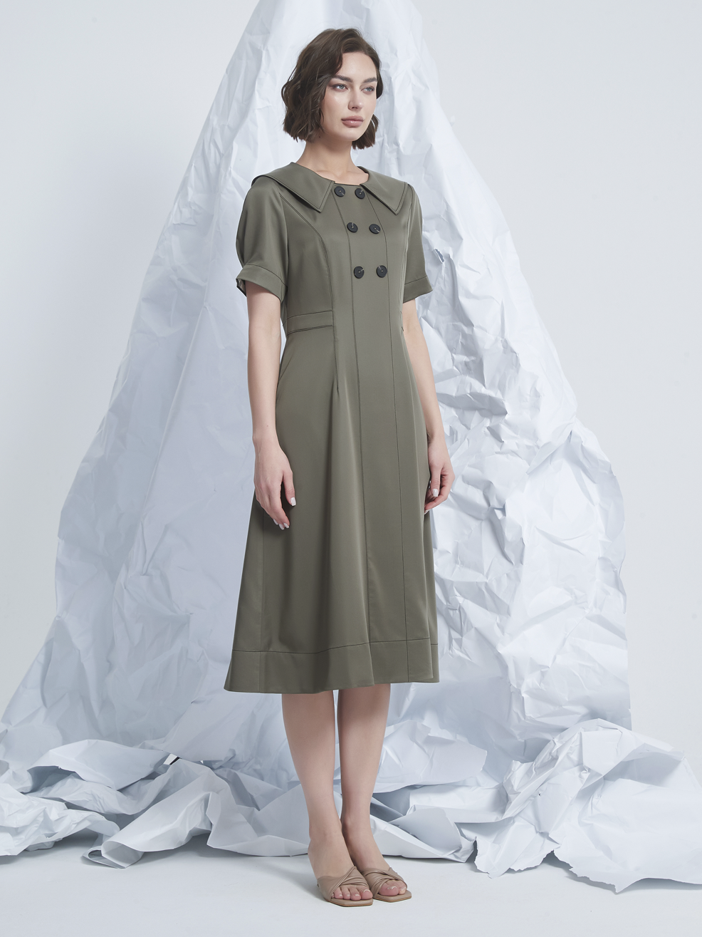 STITCH MIDI DRESS
