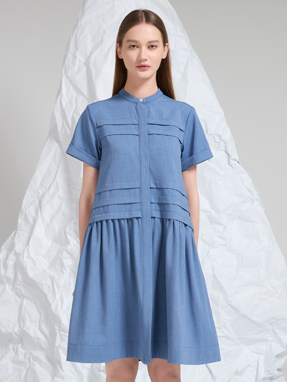WOOL BLEND MINI DRESS
