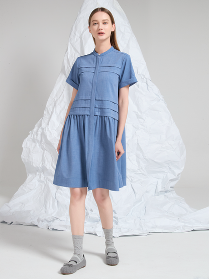 WOOL BLEND MINI DRESS