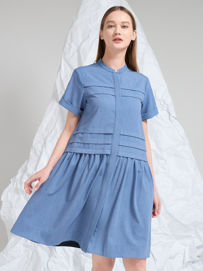 WOOL BLEND MINI DRESS