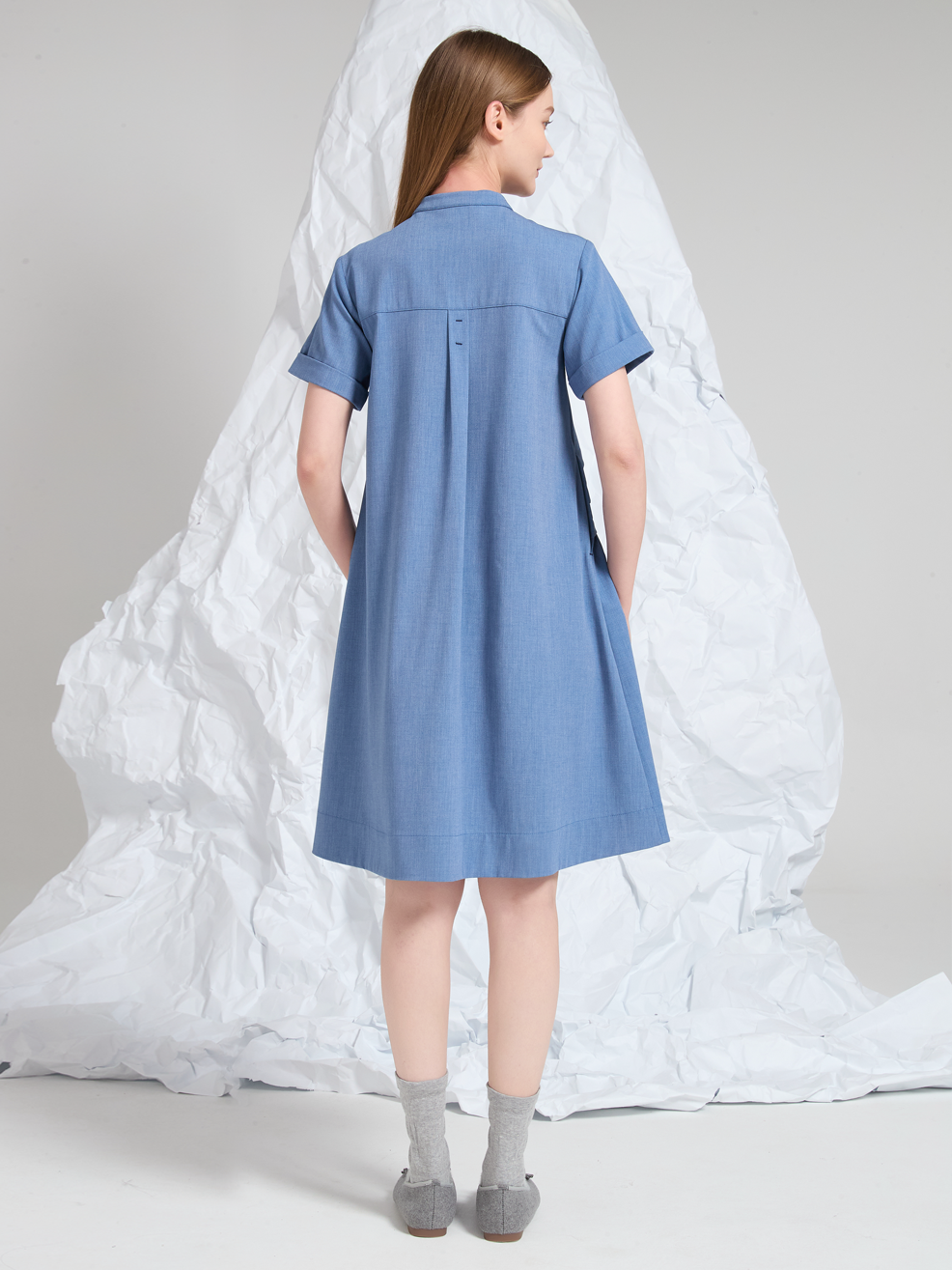 WOOL BLEND MINI DRESS