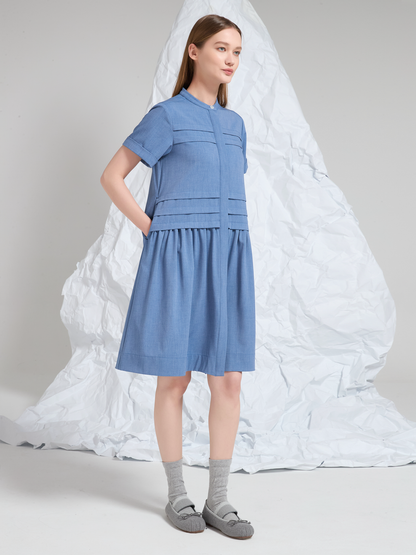 WOOL BLEND MINI DRESS