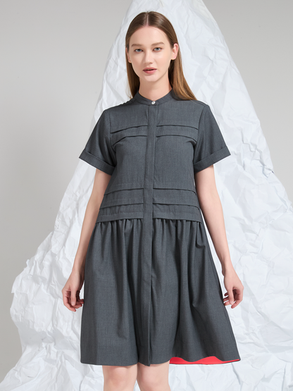 WOOL BLEND MINI DRESS