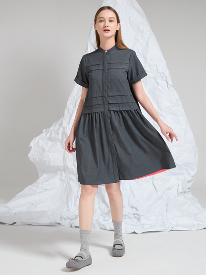 WOOL BLEND MINI DRESS