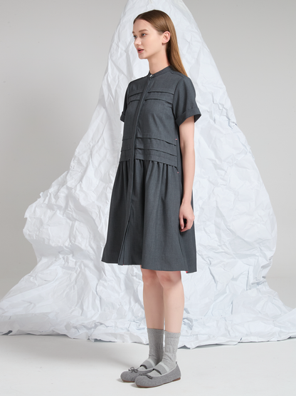 WOOL BLEND MINI DRESS