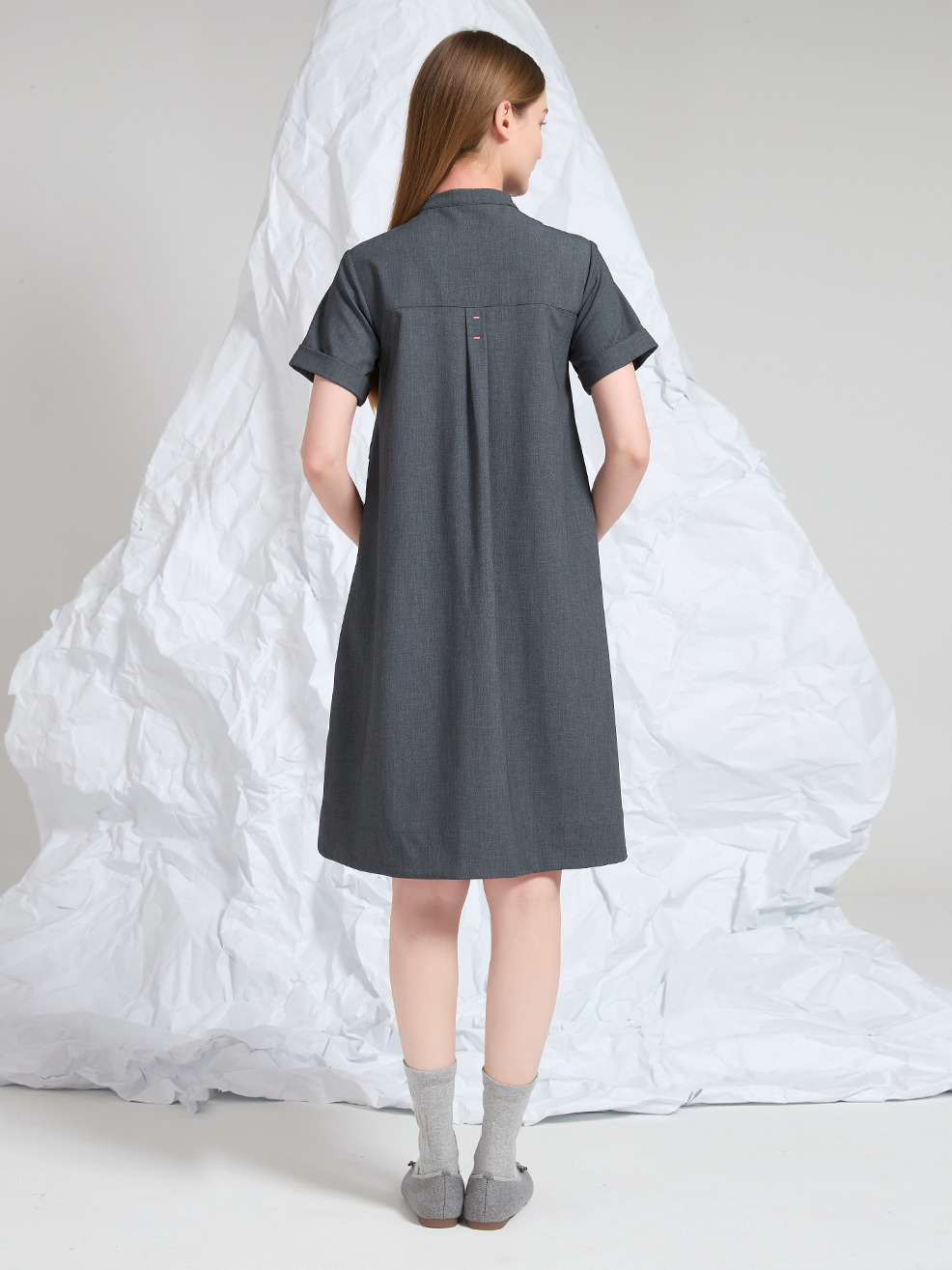 WOOL BLEND MINI DRESS