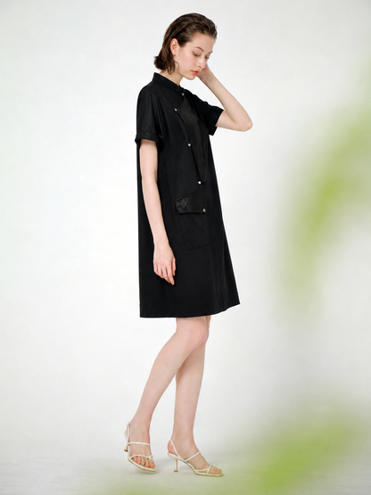JACQUARD JERSEY MINI DRESS
