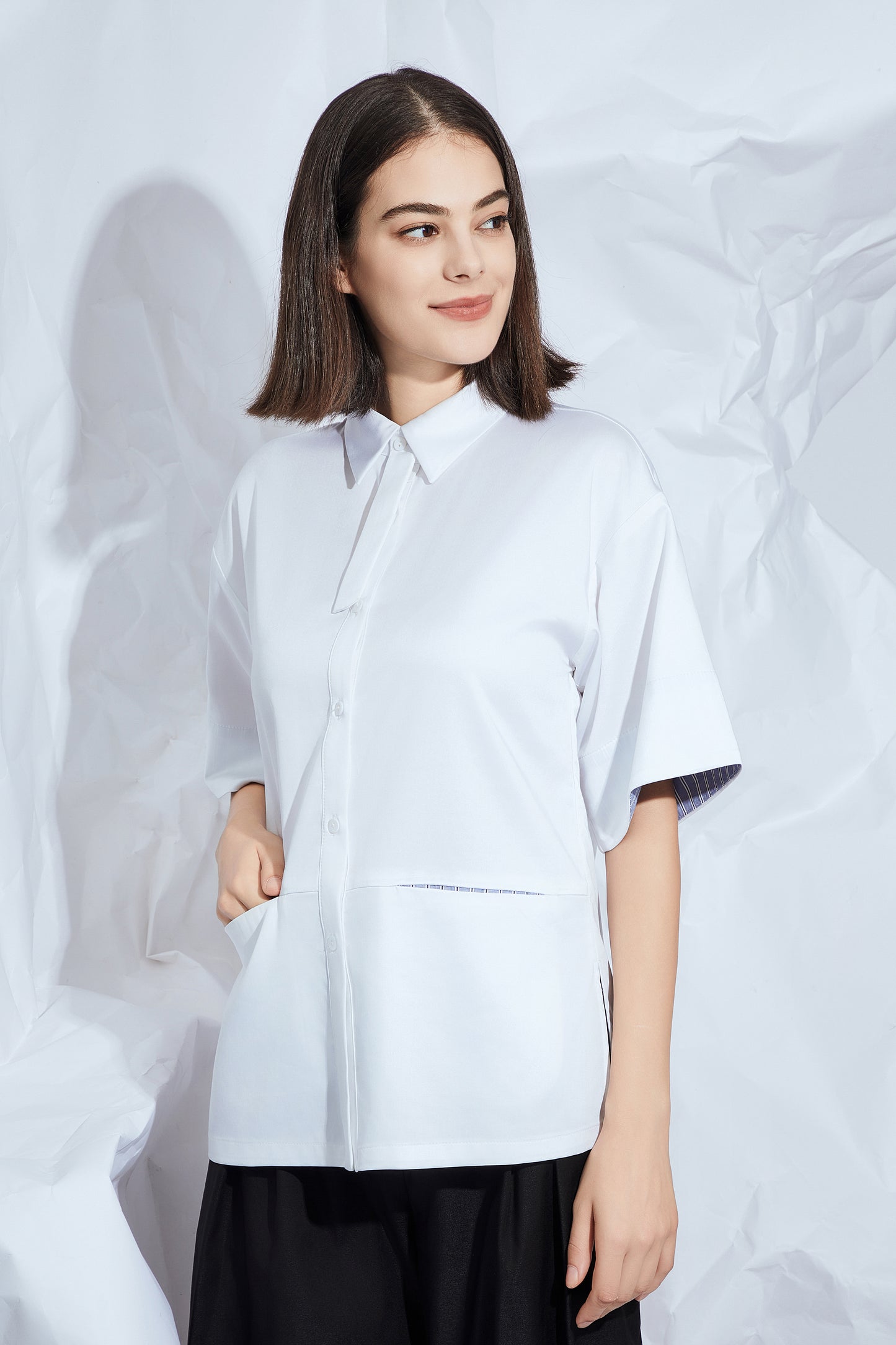 ADJUSTABLE TIE SHIRT